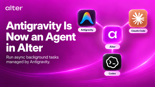 Antigravity in Alter